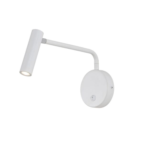 1961-1W, настенный светильник, D120xW60xH100, 1xLEDx3W, 240LM, 3000K, included, switch