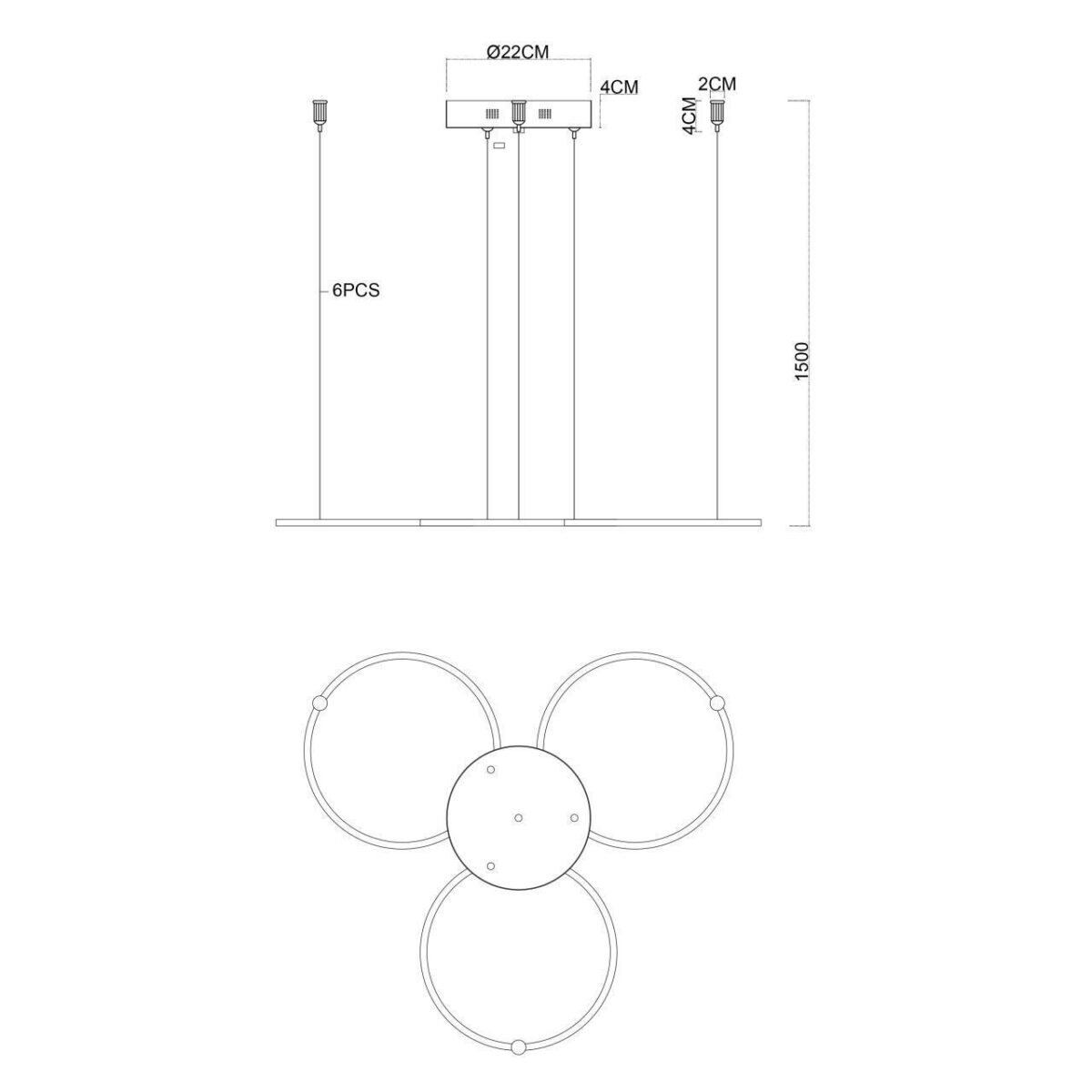 4591-220-3BL, потолочная чаша, D220xH40, цвет черный — изображение 5