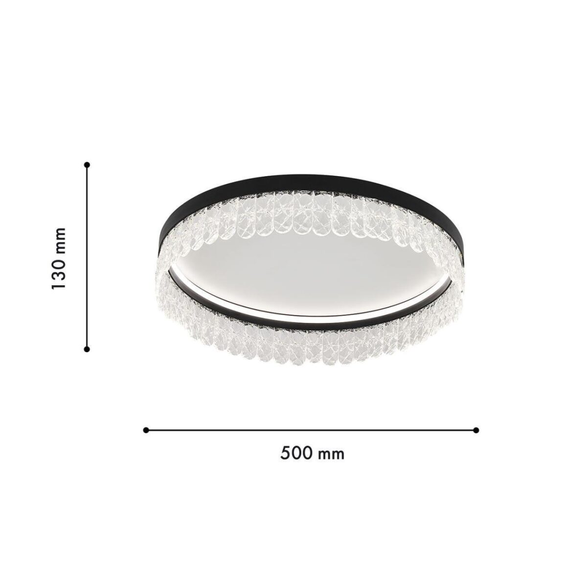 4187-1C, потолочная люстра, D500xH130, LEDx112W, 5040LM, 3000-6000K, included, remote control — изображение 3