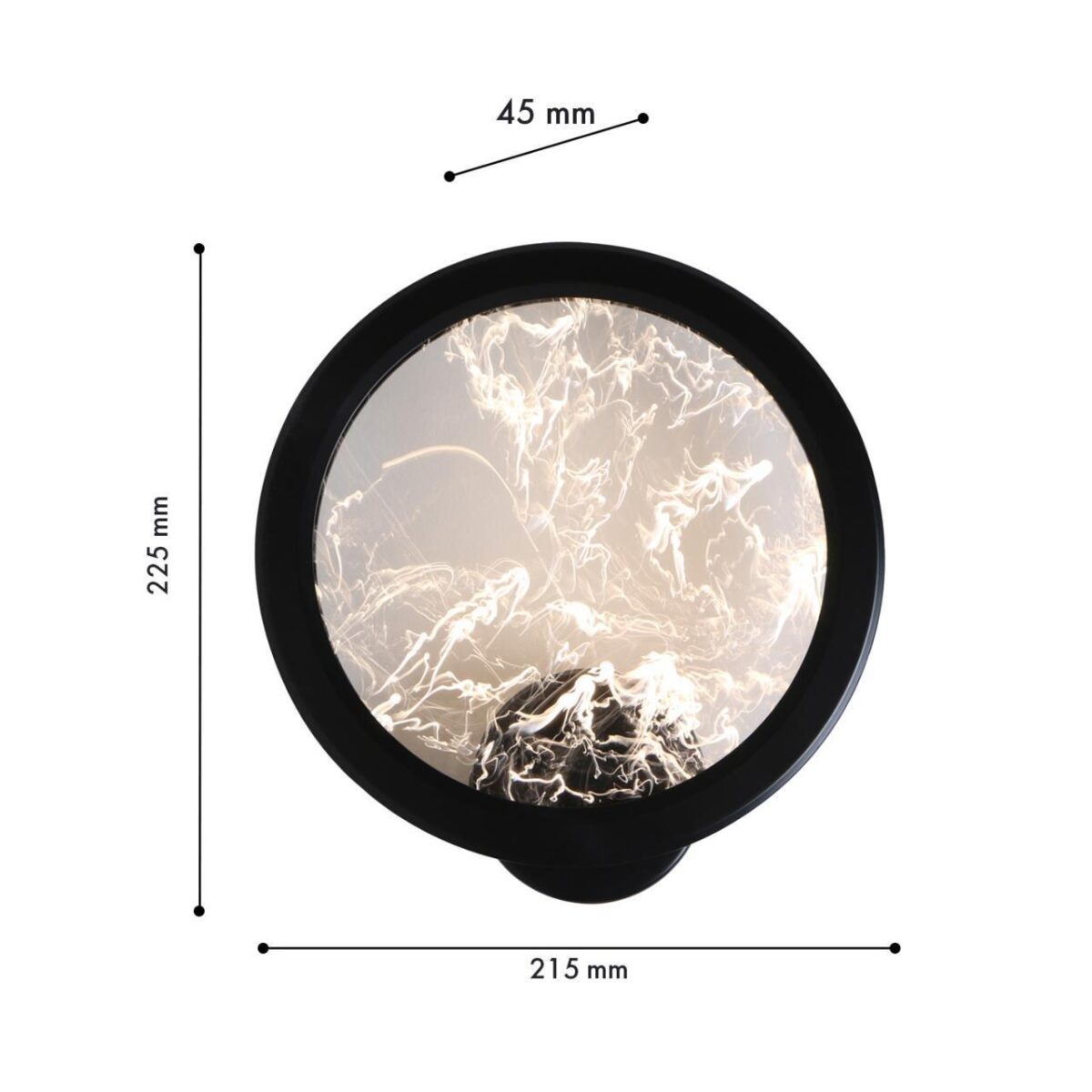 4375-1W, настенный светильник, D45xW215xH225, LEDx10W, 600LM, 4000K, CRI>90, included — изображение 3