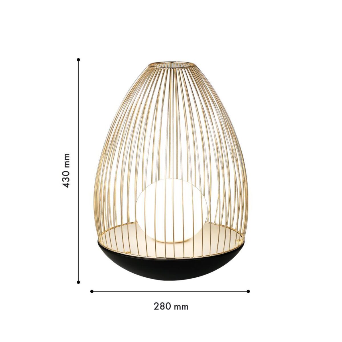 4241-1T, настольный светильник, D280xH430, LEDx7W, 650LM, 4000K, included, switch — изображение 3