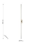 3002-3W, настенный светильник, D35xW45xH1500, LEDx20W, 1400LM, 3000K, included — изображение 3