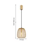 4348-1P, подвес, D175xH345/1845, 1xE27x40W, excluded — изображение 2