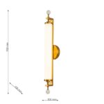 3012-2W, настенный светильник, D105xW100xH700, LEDx38W, 4800LM, 3000K, included — изображение 3
