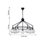 2169-7P, люстра подвесная, D810xH550/1350, 7xE14x40W, excluded — изображение 4