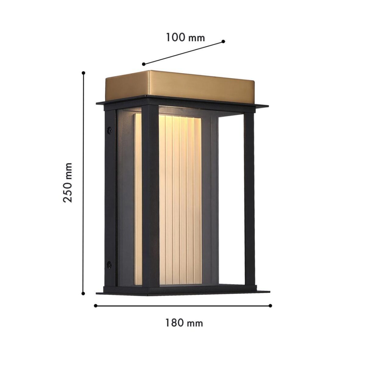 4302-1W, уличный светильник, D100xW180xH250, LEDx8W, 220LM, 4000K, IP54, included — изображение 3