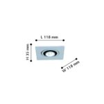 2417-1U, врезной светильник, L118xW118xH35, cutout:L95xW95, 1xLEDx5W, 400LM, 4000K, included — изображение 3