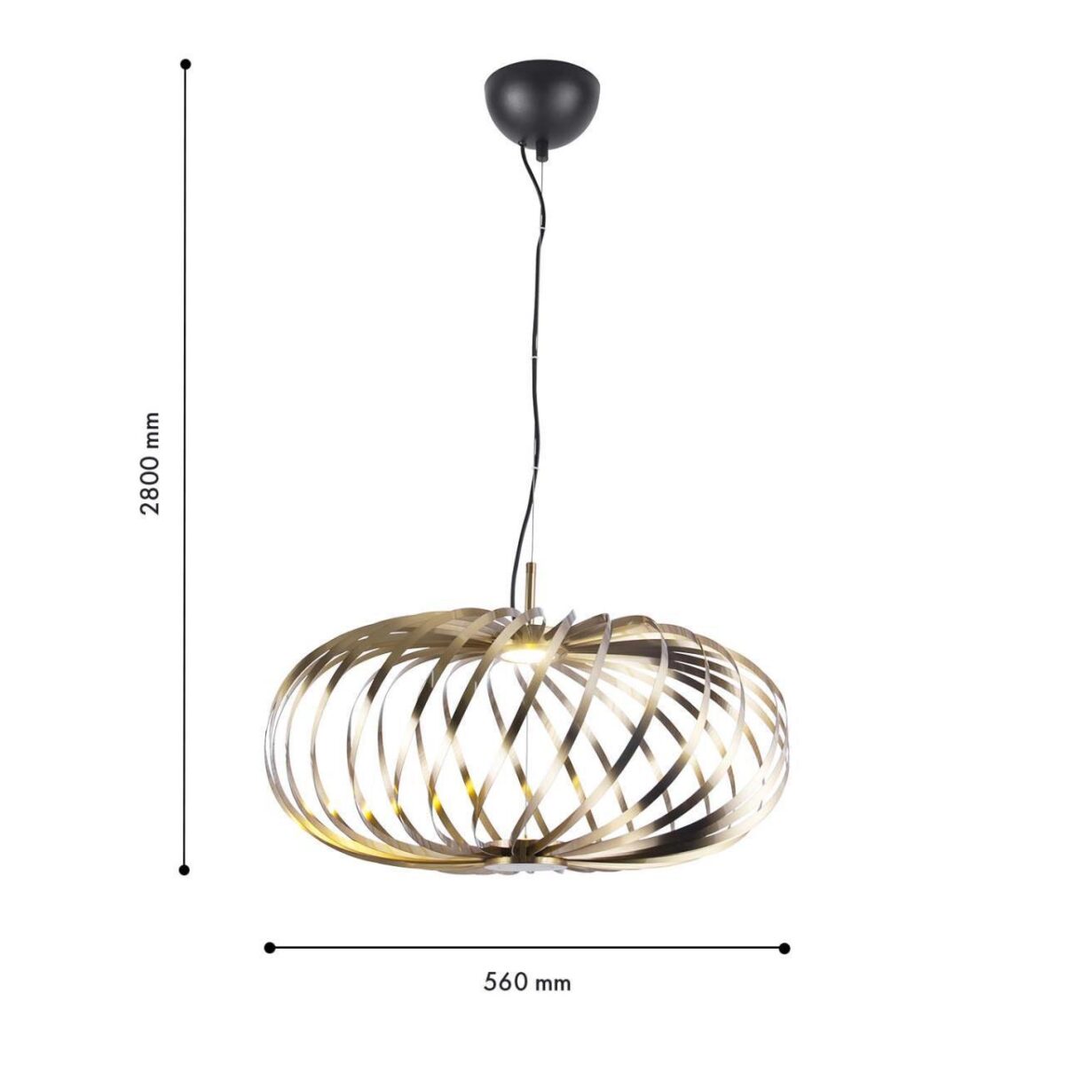 4680-1P, подвесная люстра, D560xH385/2800, LEDx6W, 500LM, 3000K, included — изображение 3