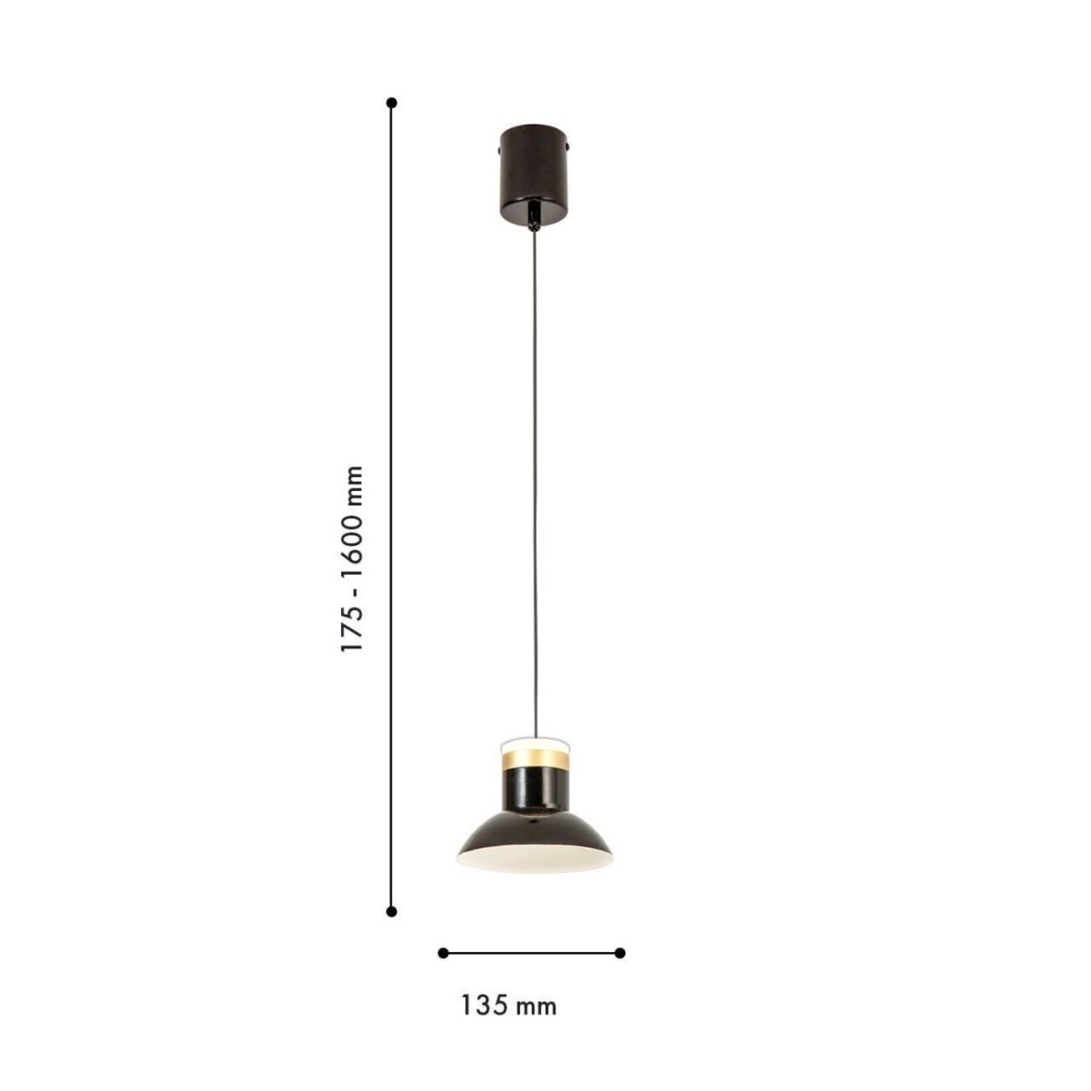 4516-1P, подвес, D135xH175/1600, LEDx10W, 800LM, 4000K, included — изображение 2