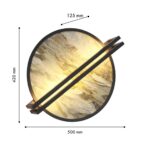 4444-1W, настенный светильник, D125xW500xH420, LEDx20W, 140LM, 4000K, included — изображение 3