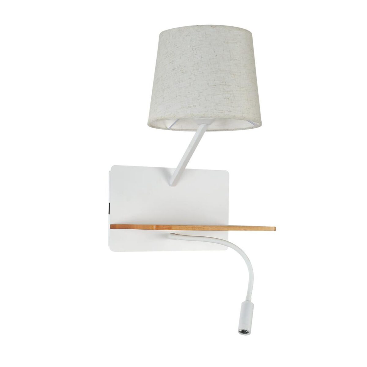 2895-1W, настенный светильник, D245xW285xH420, 1xE27x40W, excluded + 1xLEDx2W, 160LM, 3000K, included, switch, USB — изображение 2