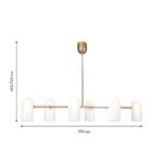 4619-6P, подвесная люстра, L990xW90xH425/725, 6xG9x40W, excluded — изображение 3