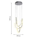 4589-4P, подвесная люстра, D390xH1890, LEDx48W, 3800LM, 4000K, included — изображение 3