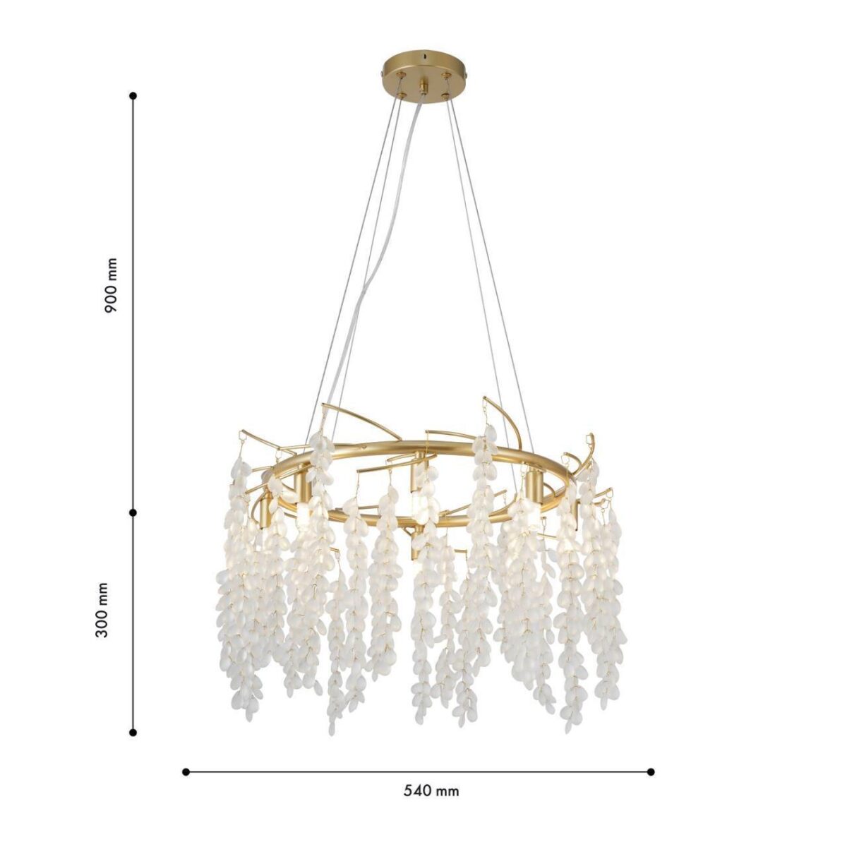 4108-8P, подвесная люстра, D540xH300/1200, 8xG9x40W, excluded — изображение 2