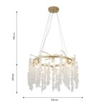 4108-8P, подвесная люстра, D540xH300/1200, 8xG9x40W, excluded — изображение 2