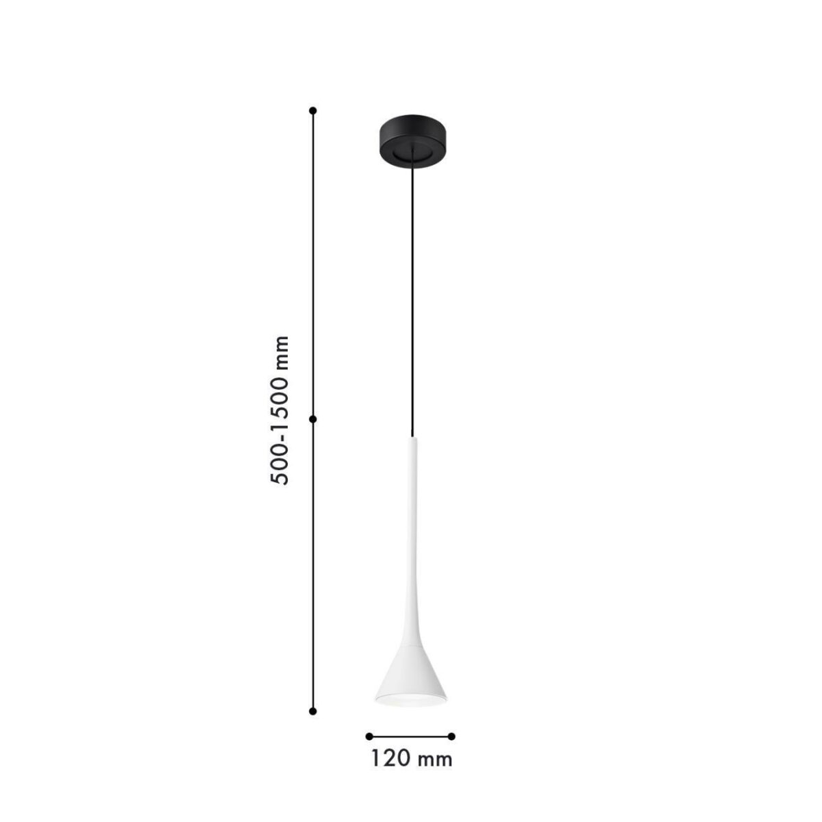 4407-1P, подвес, D120xH500/1500, LEDx6W, 525LM, 4000K, IP20, included — изображение 2