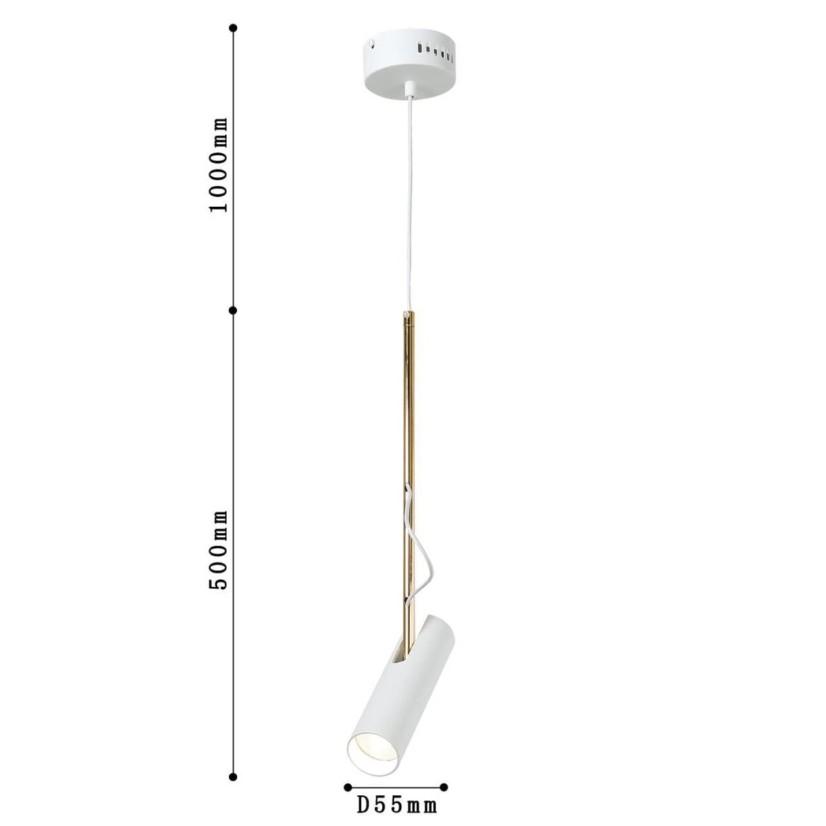 2108-1P, подвес, D55xH500/1500, 1xLEDx5W, 400LM, 3000K, included — изображение 3
