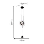 4566-2P, подвес, L300xW150xH1500/2500, LEDx19W, 1200LM, 4000K, included — изображение 3
