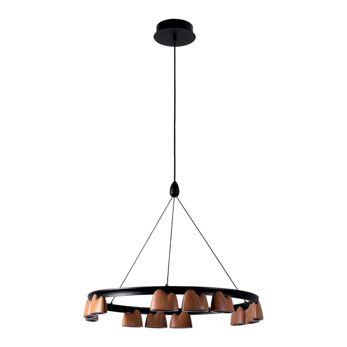 4266-12P, подвесная люстра, D600xH250/1610, LEDx55W, 2400LM, 4000K, included — изображение 2