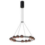 4561-12P, подвесная люстра, D450xH1500/1675, 12xLEDx4W, 2880LM, 4000K, included