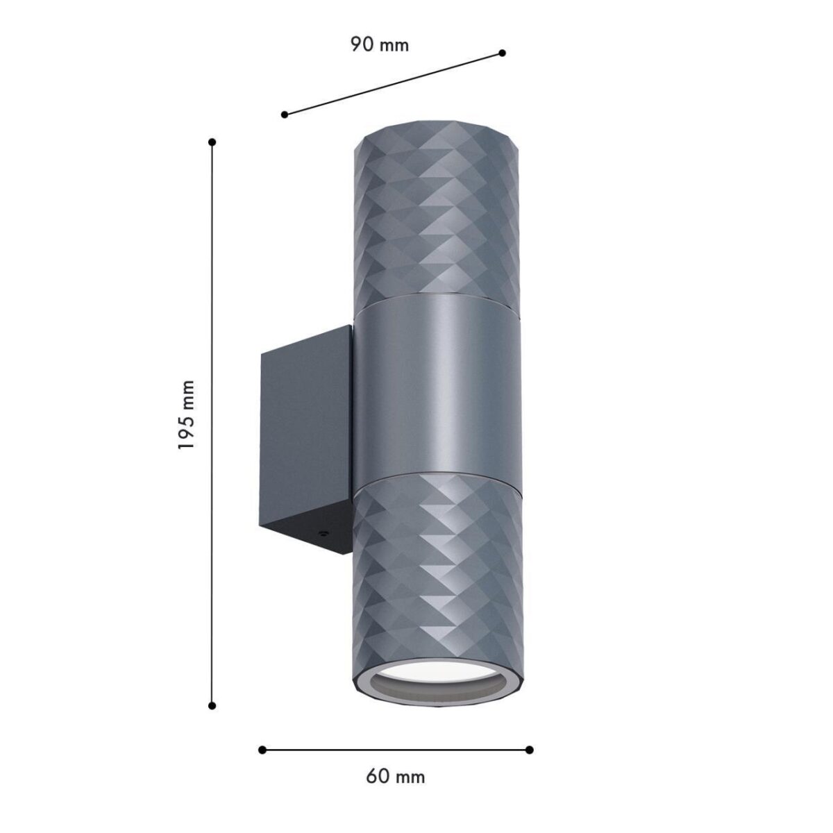 4660-2W, уличный светильник, D90xW60xH195, 2xGU10x35W, IP65, excluded — изображение 3