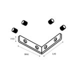 1014-CU-001, коннектор (соединитель) угловой — изображение 3