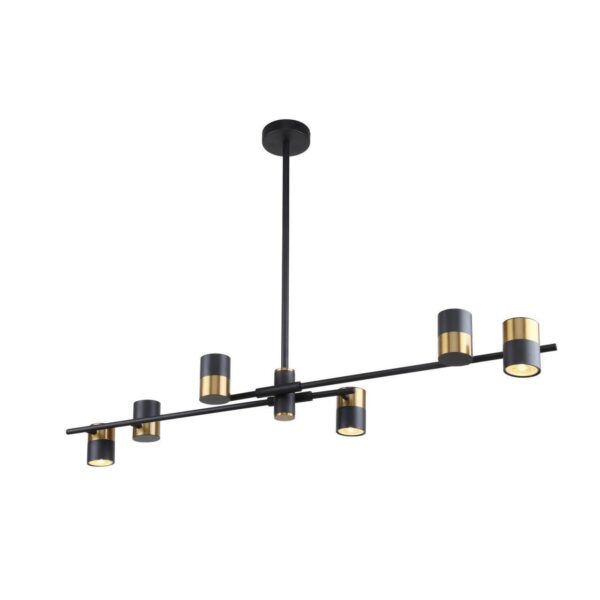 3092-6P, потолочная люстра, L965xW220xH325/725, 6xGU10x35W, excluded