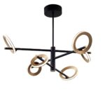 4322-6P, подвесная люстра, D850xH460/1360, 3xLEDx7W + 3xLEDx5W, 2880LM, 4000K, included