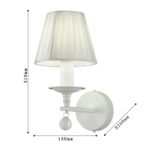 1705-1W, настенный светильник, D200xW150xH290, 1xE14x40W, excluded — изображение 3