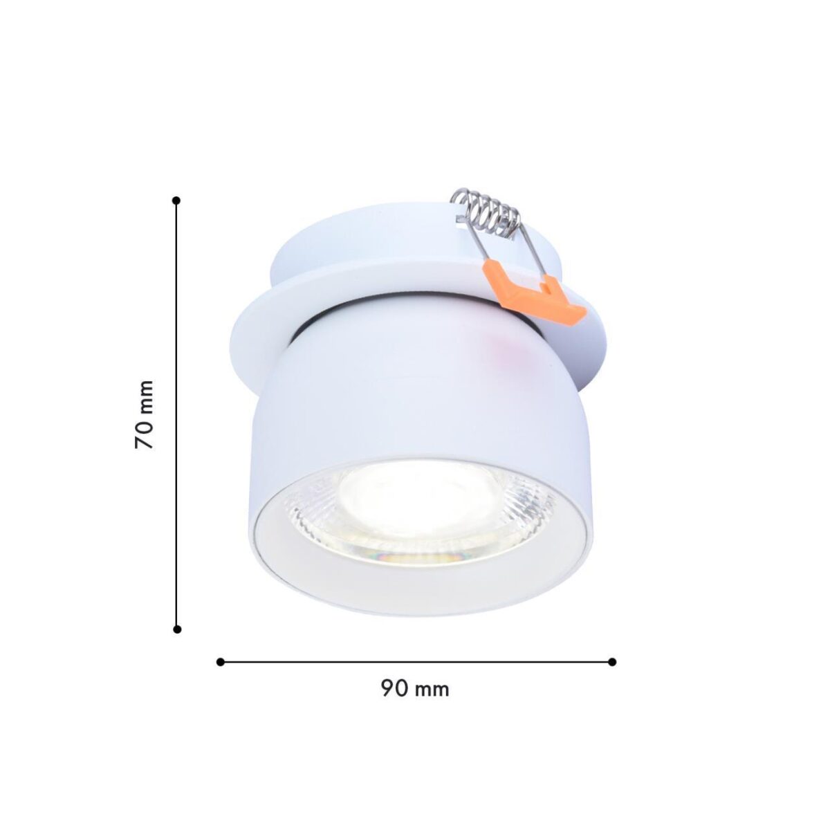 4511-1C, врезной светильник, D90xH70, cutout:D80, LEDx8W, 850LM, 4000K, IP20, CRI>90, included — изображение 2