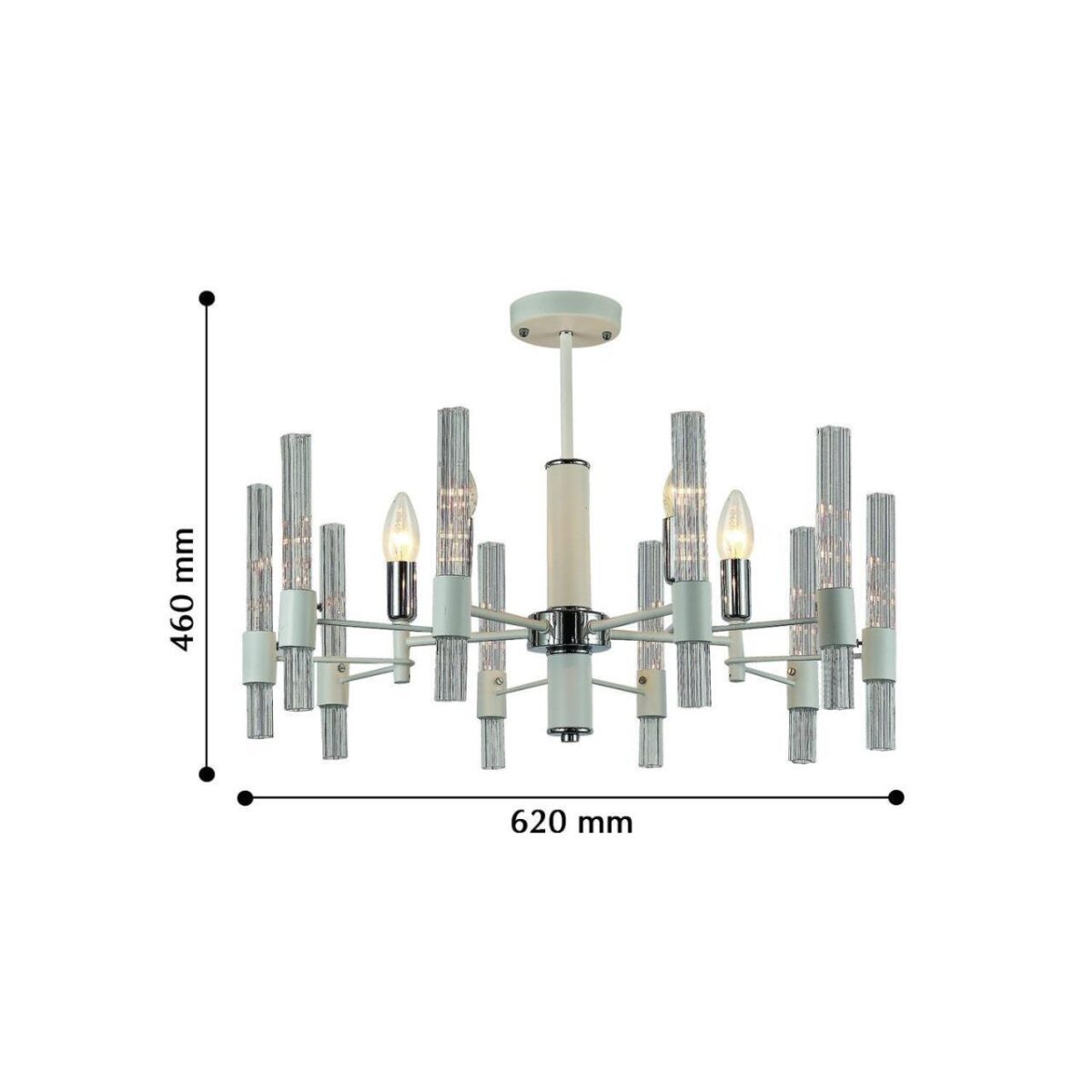 2539-5P, люстра, D620xH460, 5xE14x40W, excluded — изображение 3