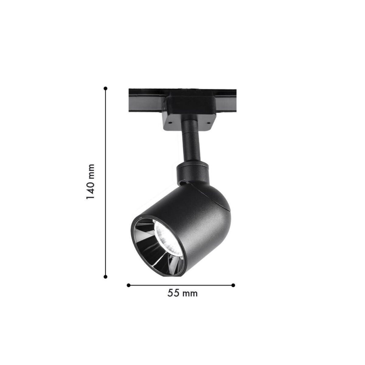 4232-1U, трековый светильник, D55xH140, LEDx8W, 42V, 600LM, 3000-6000K, CRI>90, included — изображение 2