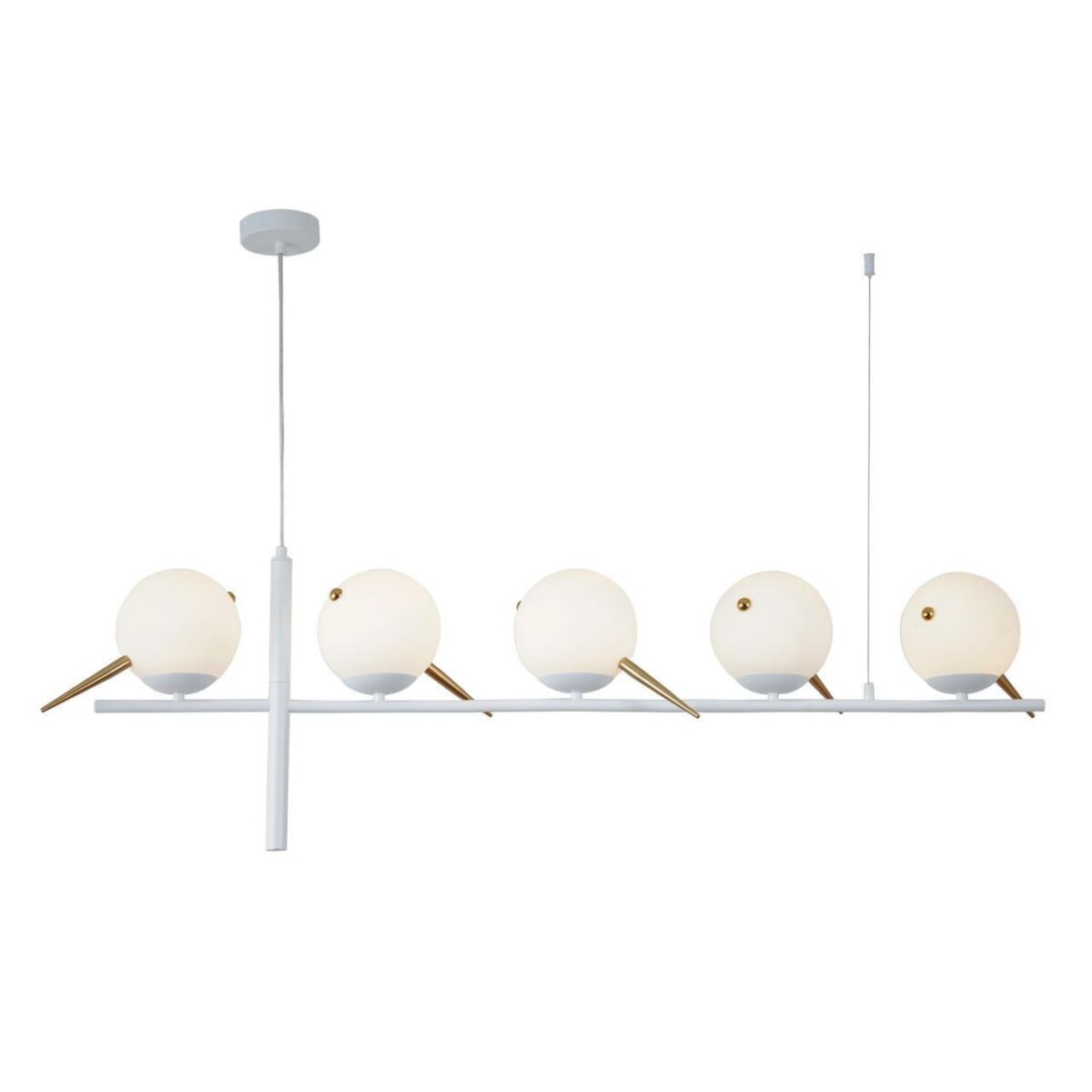 4107-5P, подвесная люстра, L1160xW150xH800/1200, 5xE27x60W, excluded — изображение 1