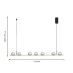 4291-7P, подвесная люстра, L1200xH1500/1575, 7xLEDx7W, 3900LM, 4000K, included — изображение 2