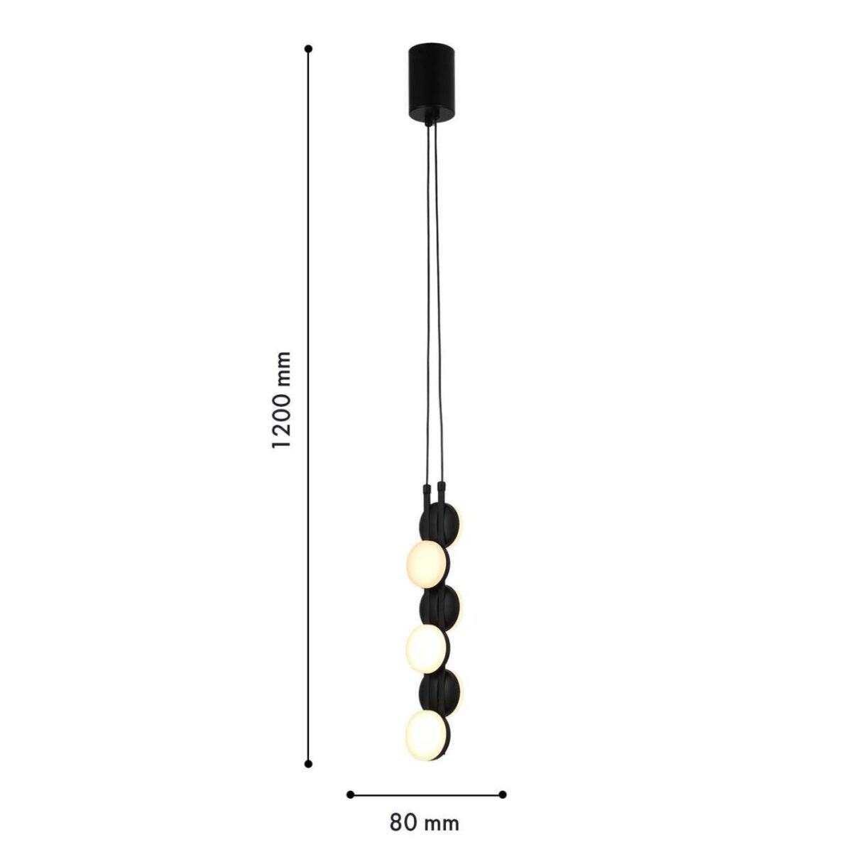 4601-1P, подвес, D70xH500/1200, 6xLEDx2W, 1080LM, 3000K, included — изображение 3