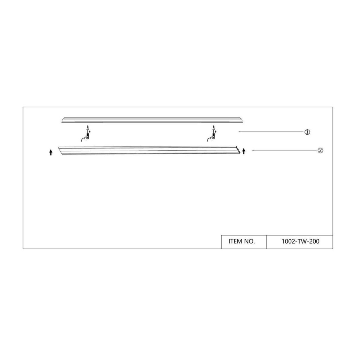 1002-TW-200, шинопровод, L2000xW30xH5, IP20 — изображение 3
