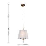 2690-1P, подвес, D230xH300/1410, 1xE14x40W, excluded — изображение 3