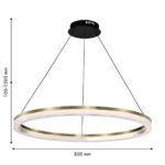 4400-8P, подвесная люстра, D800xH100/1500, LEDx42W, 3675LM, 4000K, IP20, included — изображение 2