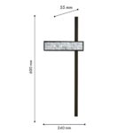 4704-1W, настенный светильник, D55xW240xH600, LEDx15W, 665LM, 4000K, included — изображение 3