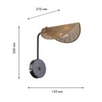 4082-1W, настенный светильник, D270xW135xH260, 1xE14x40W, excluded, switch — изображение 3