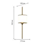 4568-2W, настенный светильник, D100xW170xH560, 2xG9x40W, IP20, excluded — изображение 2