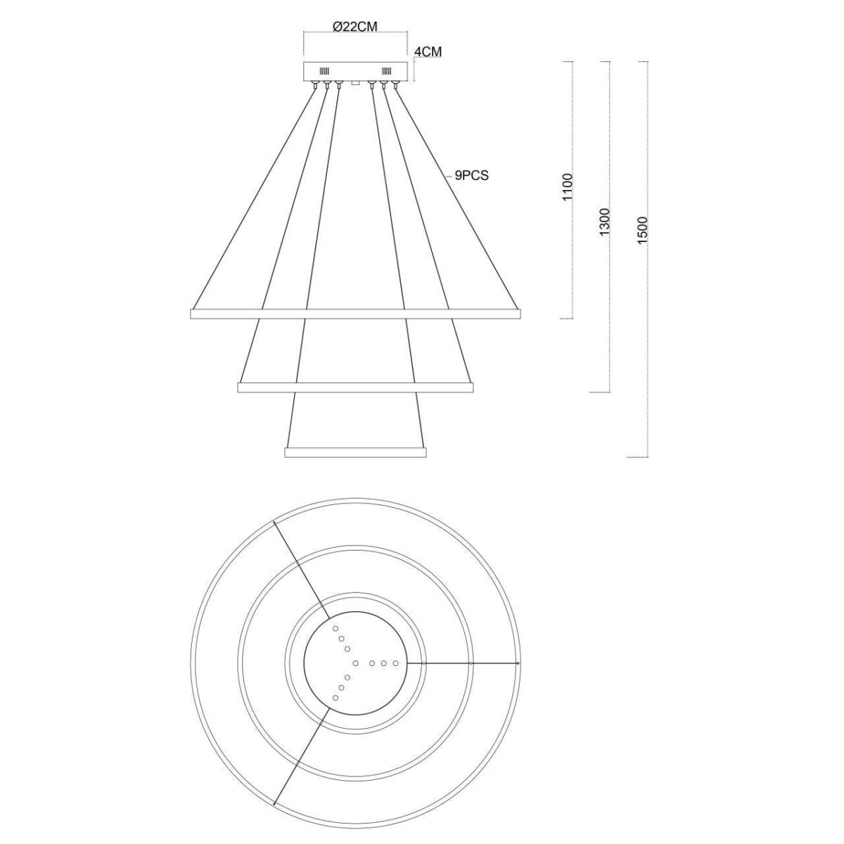 4591-220-9BR, потолочная чаша, D220xH40, цвет латунь — изображение 5