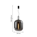 4265-1P, подвес, D350xH700/2200, 1xE27x40W, excluded — изображение 2