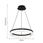 4399-4P, подвесная люстра, D400xH100/1500, LEDx21W, 1838LM, 4000K, IP20, included — изображение 2