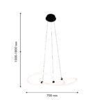 4471-3P, подвесная люстра, D700xH400/1800, LEDx36W, 4000LM, 3000-6500K, included, remote control — изображение 3