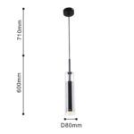 2556-1P, подвес, D80xH600/1310, 1xGU10LEDx5W, excluded — изображение 3