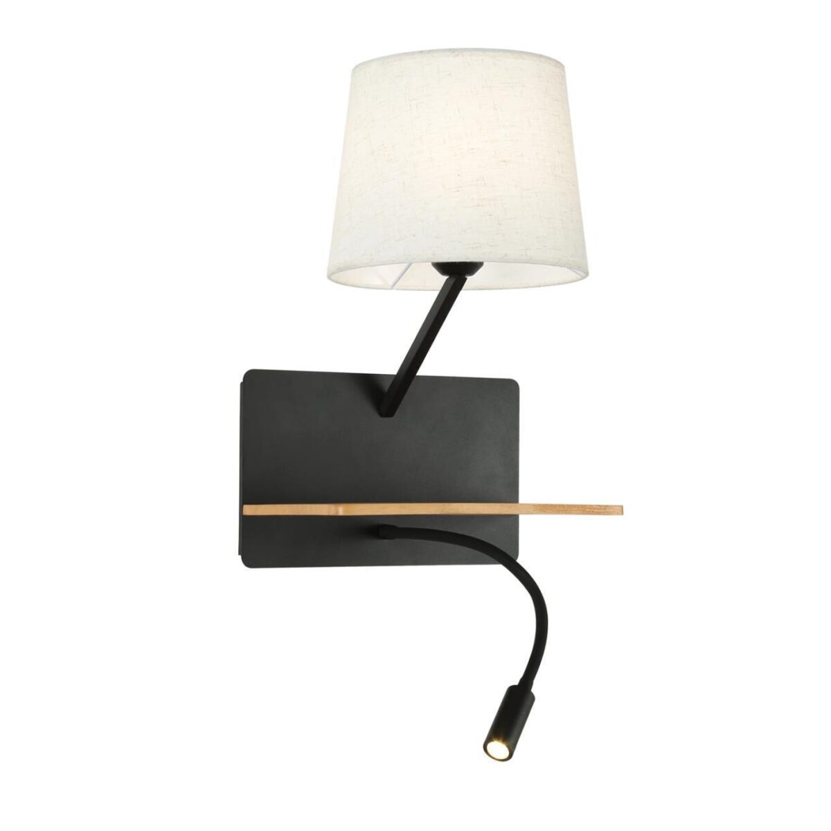 2896-1W, настенный светильник, D245xW285xH420, 1xE27x40W, excluded + 1xLEDx2W, 160LM, 3000K, included, switch, USB 2896-1W, настенный светильник, D245xW285xH420, 1xE27x40W, excluded + 1xLEDx2W, 160LM, 3000K, included, switch, USB — изображение 1