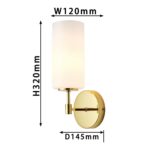 2815-1W, настенный светильник, D145xW120xH320, 1xE14x40W, excluded — изображение 3