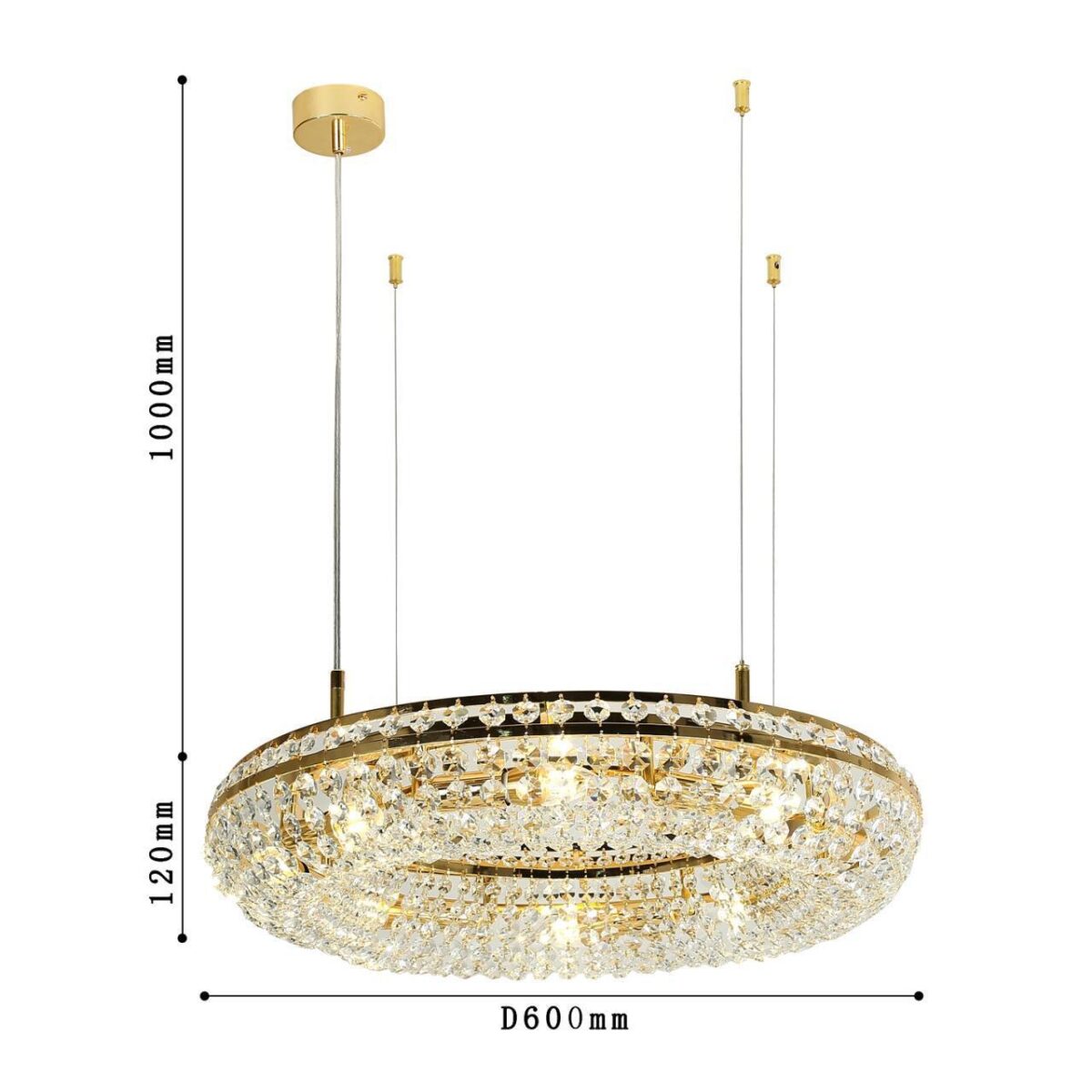 4015-8P, подвесная люстра, D600xH120/1120, 8xE14x40W, excluded — изображение 3