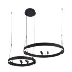 4474-2P, подвесная люстра, D830xH1000/1800, LEDx53W + LEDx33W + 4xLEDx3W, 2075LM, 3000-6500K, included, remote control — изображение 8